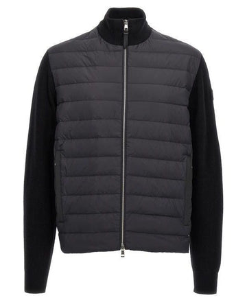 Moncler Padded Wool Cashmere Zip Cardigan 151062401 [P]
