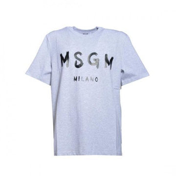 MSGM ブラッシュドロゴ半袖Tシャツ 2000MM510 200005 94 151062436 [P]