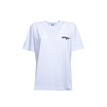 MSGM 刺繍ロゴ半袖Tシャツ 2000MDM540 200002 01 151062455 [P]