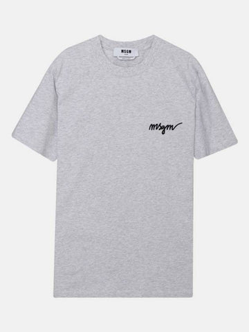 MSGM 刺繍ロゴ半袖Tシャツ 151062472 [P]