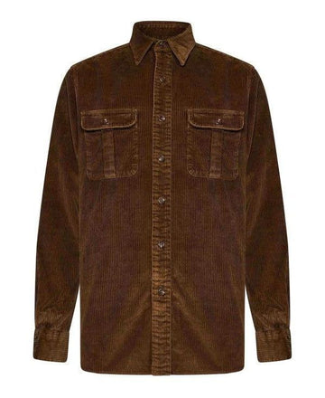 Polo Ralph Lauren Classic Fit Suede Patch Corduroy Shirt 710950424002 151072925 [P]