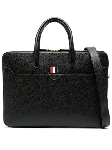 THOM BROWNE ペブルグレインダブルコンパートメントビジネスバッグ 151102935 [P]
