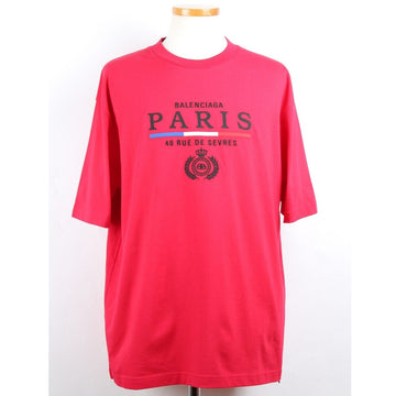 BALENCIAGA Paris Logo T-Shirt M Rot 158873770 [P]