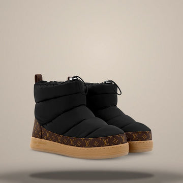 LOUIS VUITTON クラウド アンクル ブーツ スニーカー ブラック 1AIVJ7 158873797 [P]