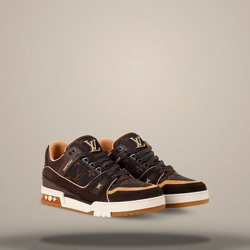 Louis Vuitton Trainer Sneakers Macassar Brown 158873813 [P]