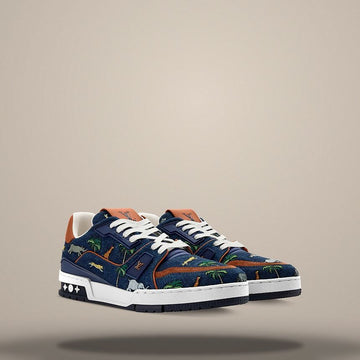 LOUIS VUITTON トラベラーズスニーカー ブルー 158873940 [P]