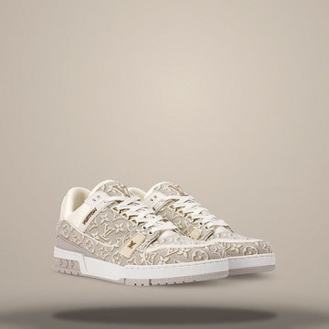 Louis Vuitton Trainer Sneaker Beige 158873956 [P]