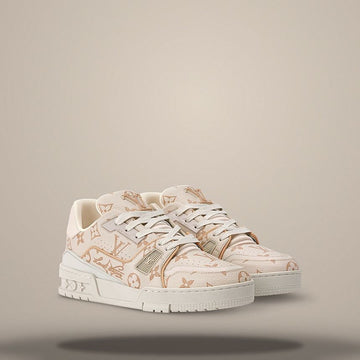 LOUIS VUITTON Trainer Sneaker Dune Beige 158873972 [P]
