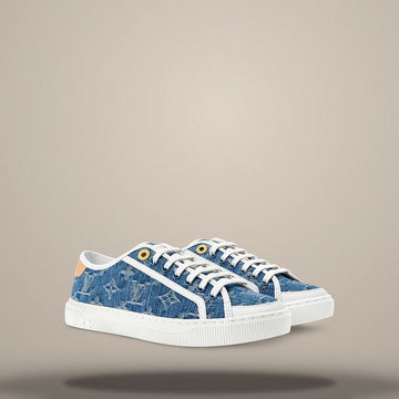 Louis Vuitton Classic Monogram Denim Sneakers Blue 158873991 [P]