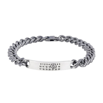 Maison Margiela Chain Bracelet with Engraved Numbering Logo 154326210 [P]