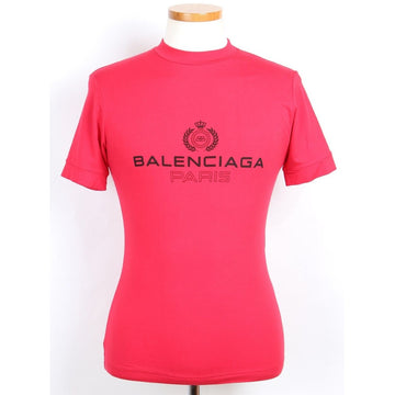 BALENCIAGA Paris Logo T-Shirt Rot M 158874002 [P]