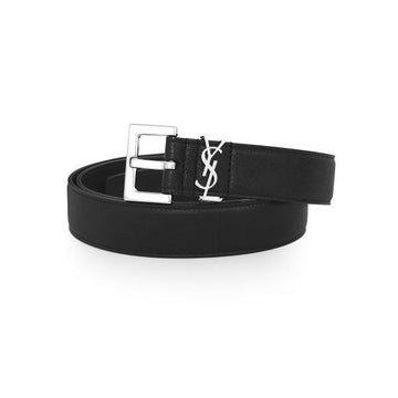 SAINT LAURENT Gürtel 634440 BRM0E 1000 Monogramm-Logo Herren 46208619 [P]