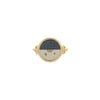 HERMES Celeste Ring kleiner Goldbeschichtung Schwarz/Nuss 5HA0200 128260136 [P]