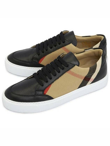 BURBERRY チェックとレザーのスニーカー 8057508 133027307 [P]