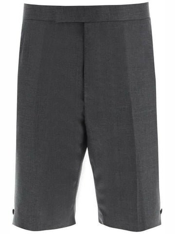 THOM BROWNE Super 120s Twill Wollrückenträger Shorts MTC002A 00626 025 133044818 [P]