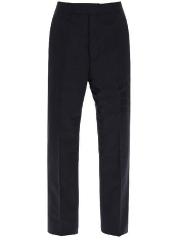 THOM BROWNE 4本ストライププレーンウィービングウールスラックス 133044866 [P]