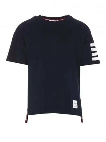 THOM BROWNE コットン 4 バー ショート スリーブ Tシャツ 133044929 [P]