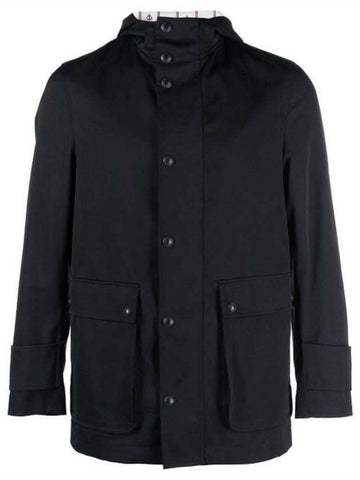 THOM BROWNE Nylon Tech Snap Front Regenparka MOT078A F0185 415 133045299 [P]