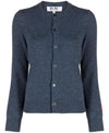 Comme Des Garcons Small Red Heart Patch Wool Cardigan 156799093 [P]