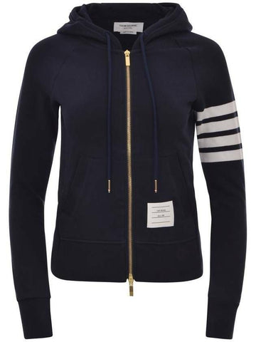 THOM BROWNE 4-Linien RWB Tab Loopback Jersey Hoodie 133045381 [P]