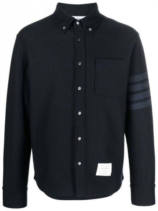 THOM BROWNE 4バー テックツイル ボタンダウンシャツジャケット 133045479 [P]