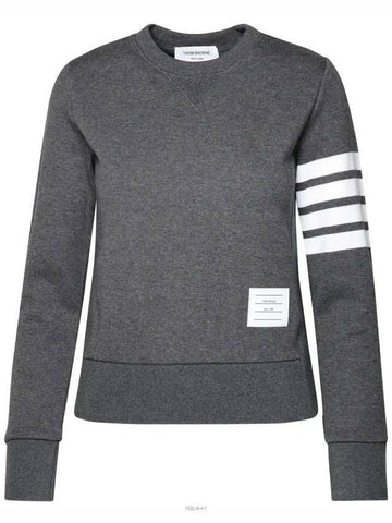 THOM BROWNE 4-Bar Stripe RWB Tab Loopback Sweatshirt FJT002A 00535 025 133071729 [P]