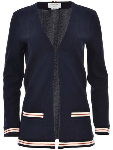 THOM BROWNE RWB Cricket Texture Baumwoll Long Cardigan 133071863 [P]