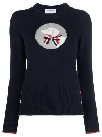 THOM BROWNE Wollklassischer Hector Pullover FKA442A Y1030 415 133071897 [P]