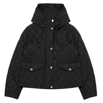 Burberry Cropped Quilted Nylon Hoodie Jacket 140492009 [P]