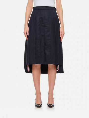THOM BROWNE Twilled Bellowed Knee Pleated Skirt 141548083 [P]