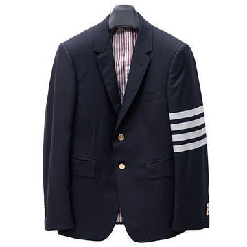 Thom Browne La Prima Classic Fit 4 Bar Stripe Plain Weaving Wool Jacket 06146 415 142313587 [P]