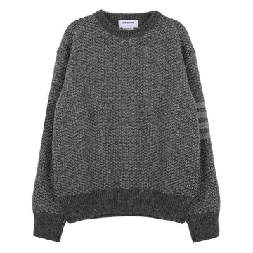 Thom Browne 4-Bar Stripe Tonal Stitch Mohair Tweed Knit 142313607 [P]