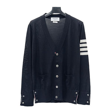 THOM BROWNE 4-Braun Streifen nachhaltige Wolle Cardigan 142600480 [P]