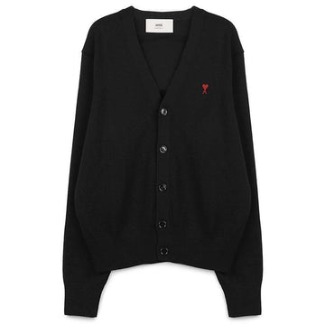 AMI Black Wool Cardigan 149529660 [P]