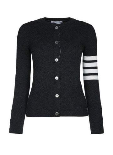 THOM BROWNE 4-Bar Streifen Rundkragen Cashmere Gartenjacke FKC002A 00011 025 151102745 [P]