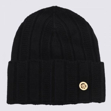 VERSACE フラットリブビーニー 1014174 1A09351 1B000 152200258 [P]
