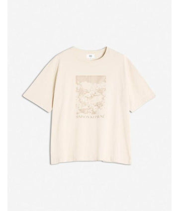 MAISON KITSUNE デイジーフィールドオーバーサイズTシャツ 152201119 [P]