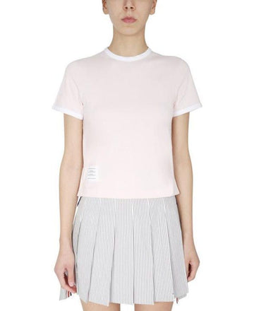 THOM BROWNE サイド RWB トリミング リンガー 半袖 Tシャツ FJS075A 00042 680 152201148 [P]