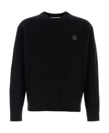MAISON KITSUNE フォックスヘッドウールリブジャンパー 152201190 [P]