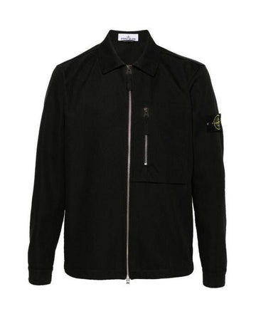 STONE ISLAND コットンナイロンドリルオーバーシャツ811511103V0029 152201700 [P]