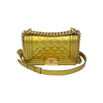 CHANEL Gold Boy Schultertasche klein A67085 (19. Serie) 158875772 [P]