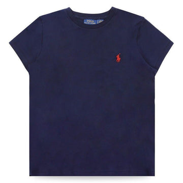 POLO RALPH LAUREN Frauen Kurzarm mit Pferde-Stickerei (Navy) 211B14605 031 153080360 [P]