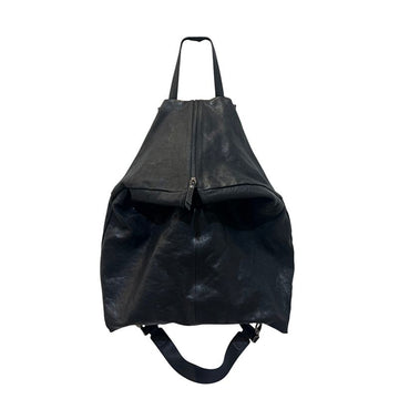 IXOS Black Leather Large Backpack 158876024 [P]