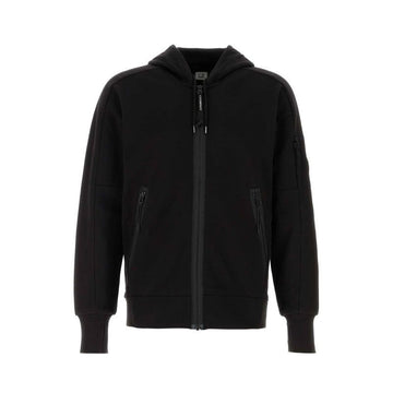 CP COMPANY 26FW レンズワッペン ダイアゴナル スウェット フード ジャケット ブラック 005086W 999 158876157 [P]