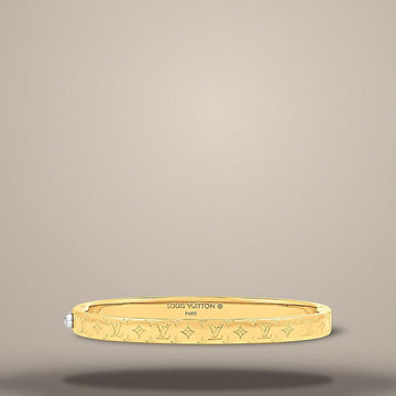 LOUIS VUITTON Nanogram Armband Breite: ~ 0,6 cm M1029 158876173 [P]