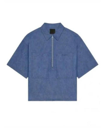 GIVENCHY シャンブレー デニム オーバーシャツ 152203880 [P]