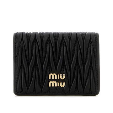 MIU MIU Kleine Matelassé Geldbörse aus Nappaleder Schwarz 5MV021 AFPP F0002 158876232 [P]