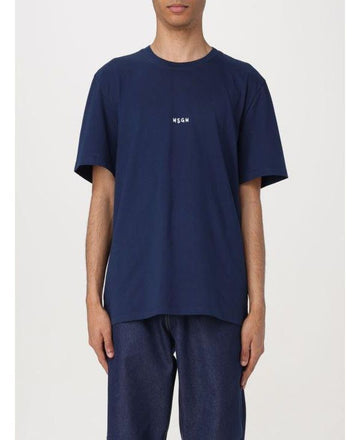 MSGM Mikro gebürstetes Logo-Print T-Shirt 3640MM550 247002 89 152204743 [P]