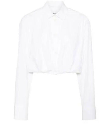 MSGM ロゴ刺繍クロップブレウス 152204864 [P]