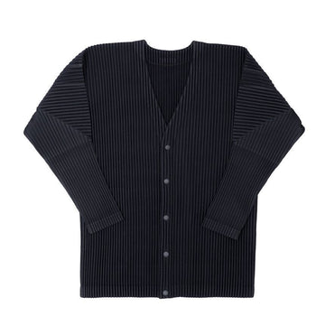 ISSEY MIYAKE Basic V-Neck Cardigan for Men 156242014 [P]